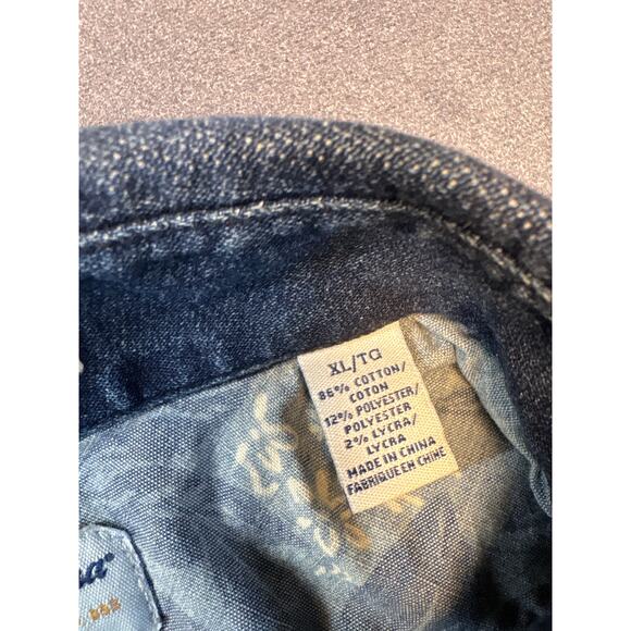 Tommy Bahama Jeans Lined Jean Button up Shirt, Size X-Large - Picture 4 of 13